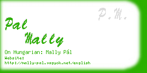 pal mally business card